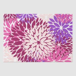 Pink Peach Burgundy Lila Dahlia Seidenpapier