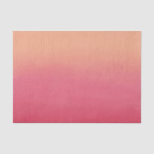 Pink & Peach Coral Abstrakt Ombre Moderne Elegant Seidenpapier