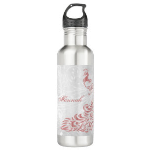 Pink Peacock Personalisiert Edelstahlflasche