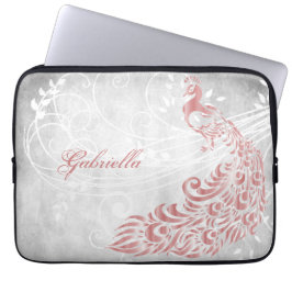 Pink Peacock Personalisierter Laptop-Sieb Laptopschutzhülle