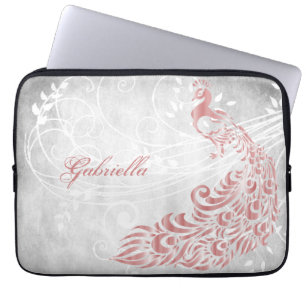 Pink Peacock Personalisierter Laptop-Sieb Laptopschutzhülle