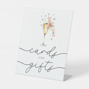 Pink Pearls & Prosecco Brautparty Karten und Gesch Sockelschild