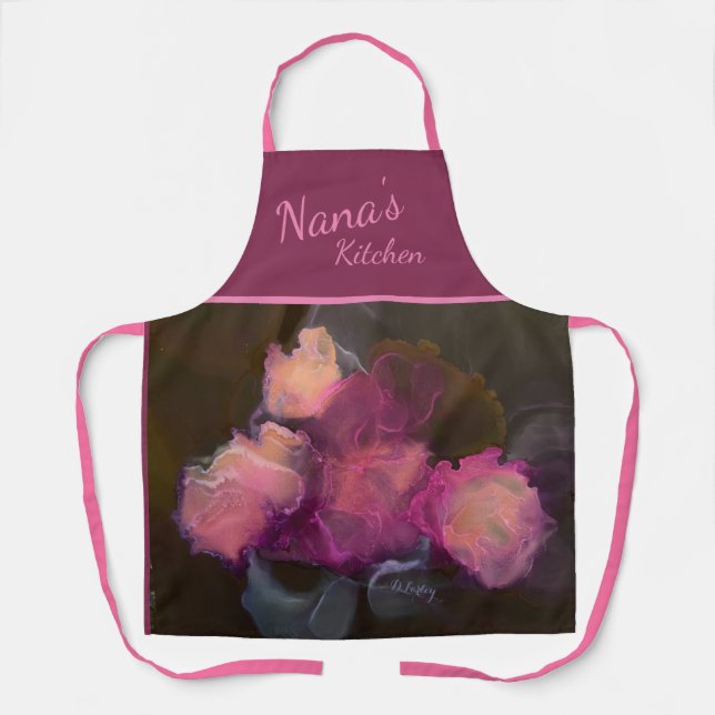 Pink Peonies All-over Print-Schürze Schürze (Vorderseite)