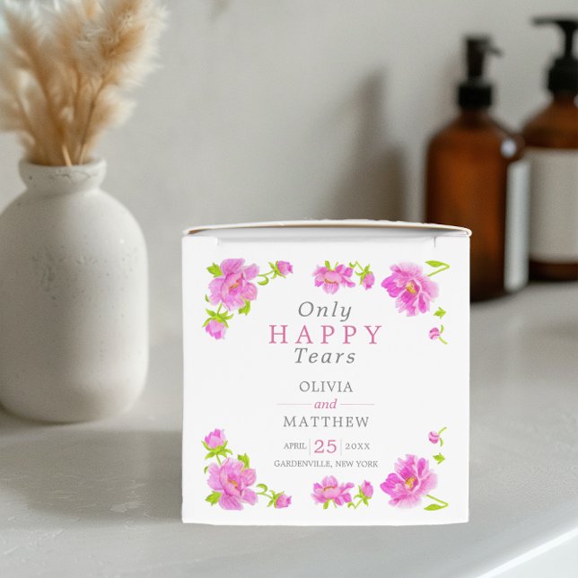 Pink Peonies Floral Pink Mini Hochzeitsdosen Geschenkschachtel (Von Creator hochgeladen)