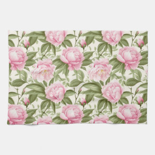 Pink Peonies Geschirrtuch