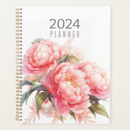 Pink Peonies Planner Planer