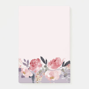Pink Peonies Post-it Klebezettel
