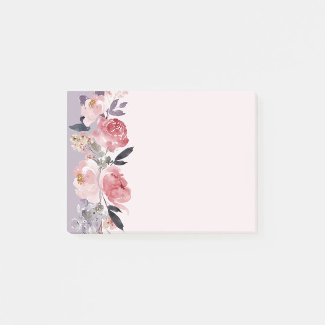 Pink Peonies Post-it Klebezettel (Vorderseite)