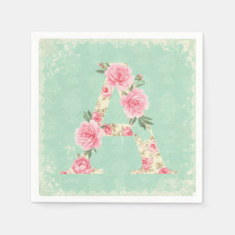 Pink Peonies von Natasha Us Serviette
