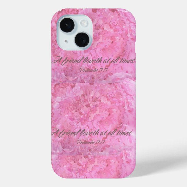Pink Peony-A friend Loveth- iPhone / iPad case (Rückseite)