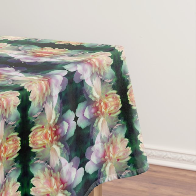 Pink Peony Blume Abstrakt Tischdecke (Beispiel)