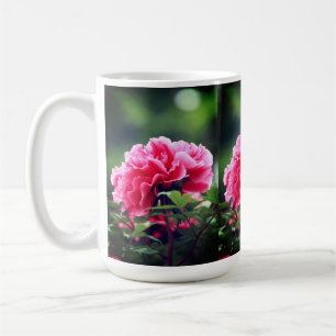 Pink Peony Blume im Garten-33333 Kaffeetasse