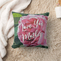 Pink Peony Blume mit grünen Blätter und Wörtern