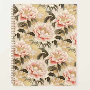 Pink Peony Chiyogami Planner Planer