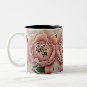 Pink Peony Coffee Tasse