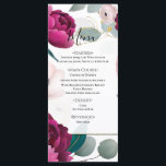 Pink Peony Eucalyptus Garden Floral Glam Menu Menükarte<br><div class="desc">Menu. Matching items in this design are available.</div>