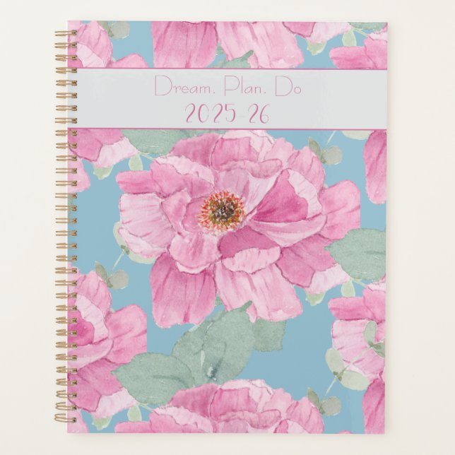Pink Peony Floral Pattern  (Devant)