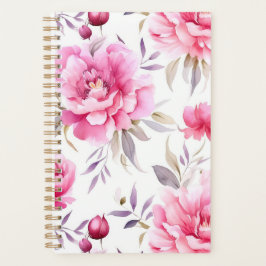 Pink Peony Floral Planer