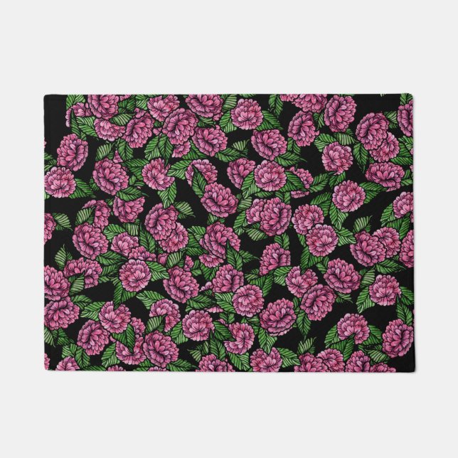 Pink Peony Fußmatte (Vorderseite)