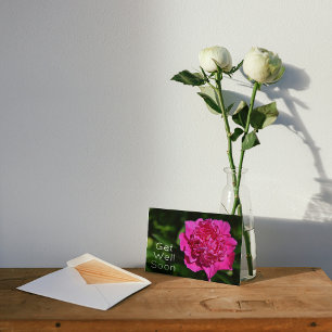 Pink Peony Garden Blume wird bald gut Karte