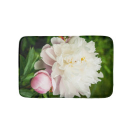 Pink Peony Garden Flowers Badematte