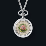 Pink Peony Hippocrates Healing Quote NecklaceWatch Armbanduhr<br><div class="desc">Eine personalisierte rosafarbene Pony,  lateinisch Hippokrates zitieren,  Halskette Ewatch,  mit römischen Zahlen. Das lateinische Zitat lautet: "Der heilende Power der Natur. Zuerst nicht schaden". Hippokratische eidesärztliche Angestellte,  Krankenschwestern,  Ärzte,  Heiler und Pflegekräfte Geschenkideen.</div>