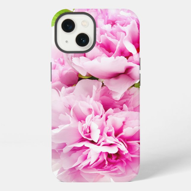 Pink Peony iPhone Hülle (Rückseite)