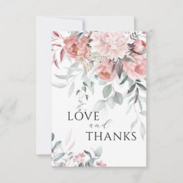 Pink Peony Liebe & Danke Hochzeit