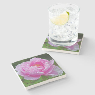 "PINK PEONY" MARMOR-UNTersetzer Steinuntersetzer