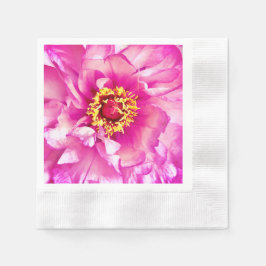 Pink Peony Napkins, Cocktail Cocktail Cocktail Serviette