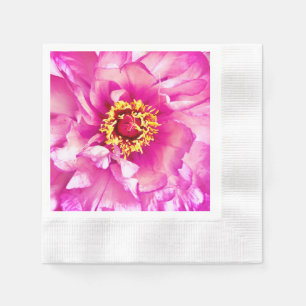 Pink Peony Napkins, Cocktail Cocktail Cocktail Serviette