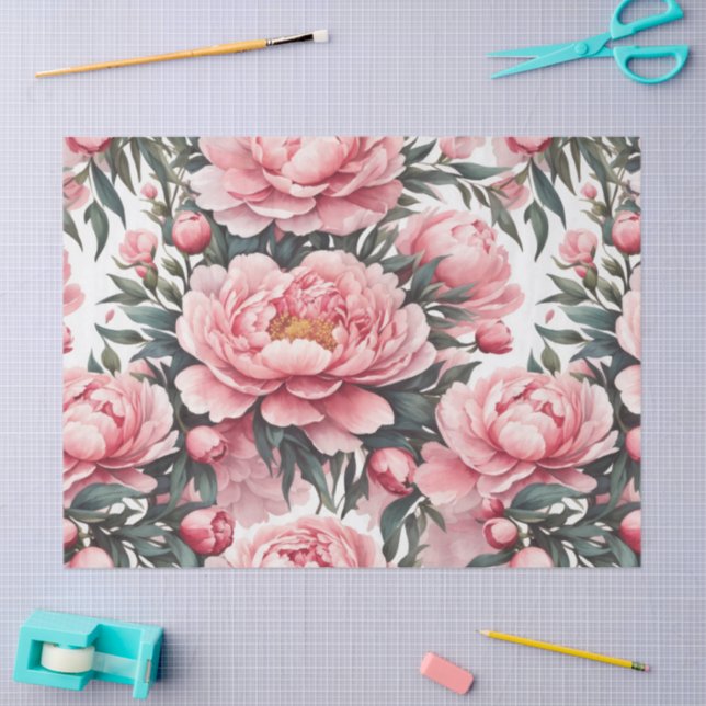 Pink Peony  Seidenpapier (Basteln)