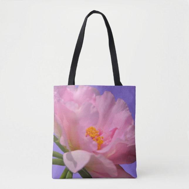 Pink Peony Tasche (Vorderseite)