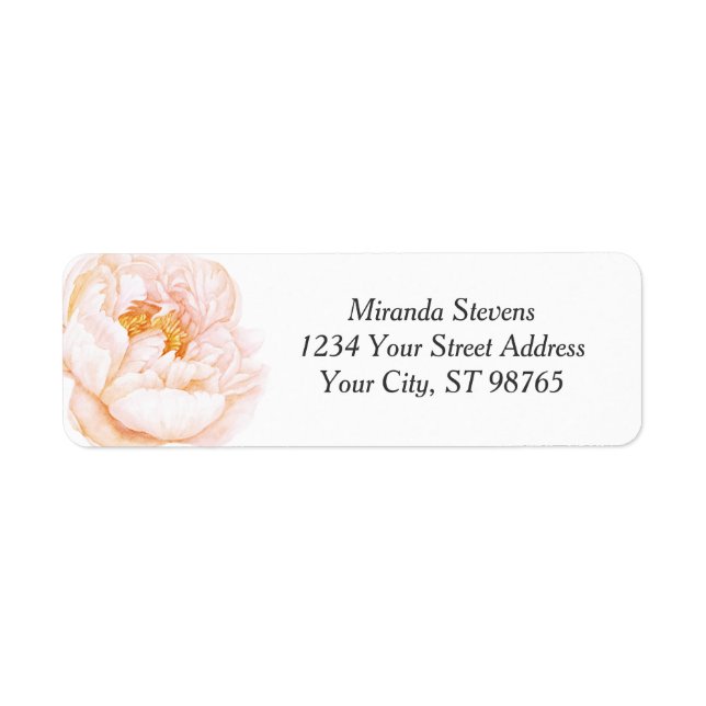 Pink Peony Watercolor Floral (Vorne)
