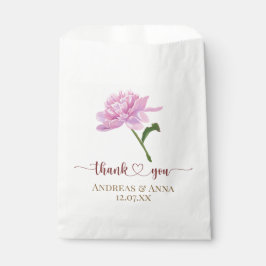  Pink Peony Wedding Thank You Geschenktütchen