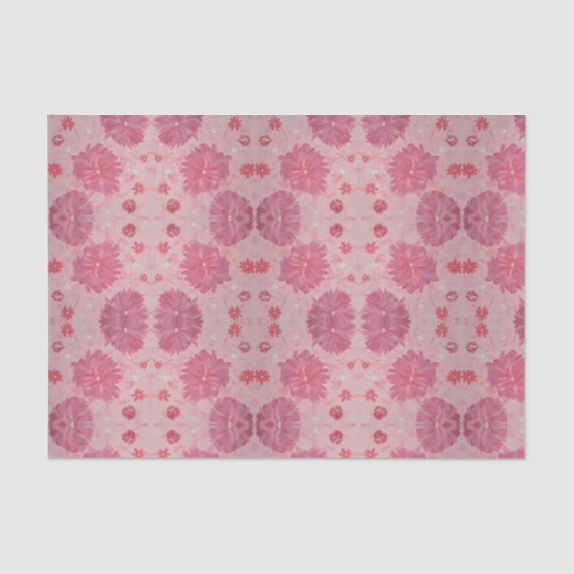 Pink Peonys Tissue Paper Seidenpapier (Vorderseite)