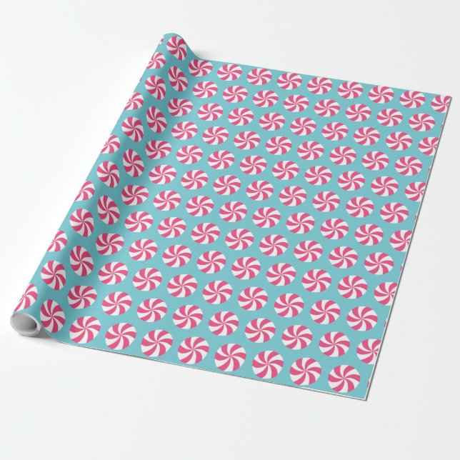 Pink Peppermint Geschenkpapier (Ungerollt)
