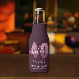 Pink Perfection at 40! Glamorous Modern Birthday Flaschenkühler