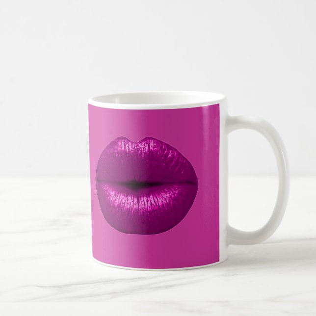 PINK PERFEKTION LIPSTICK MAKEUP SCHÖNHEIT FASHION  KAFFEETASSE (Rechts)