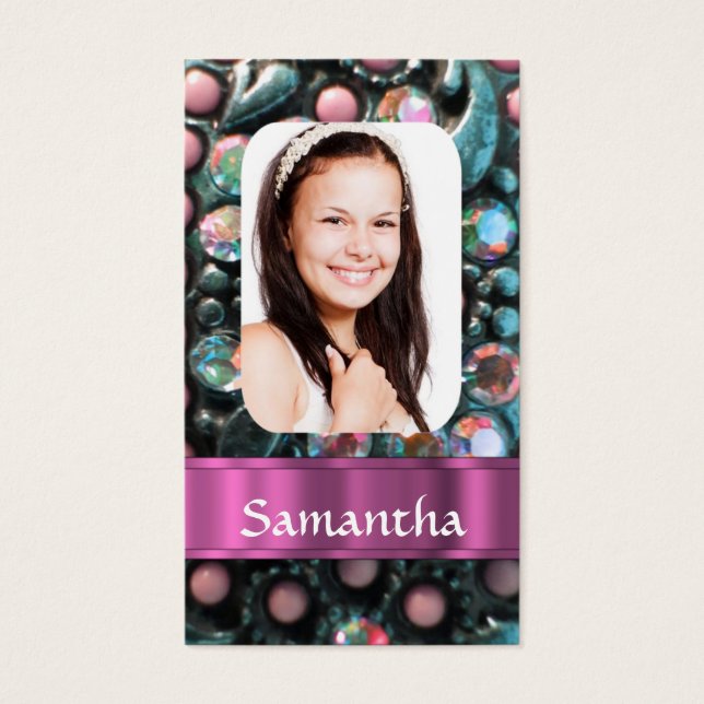 Pink Perlbild-Vorlage (Vorderseite)