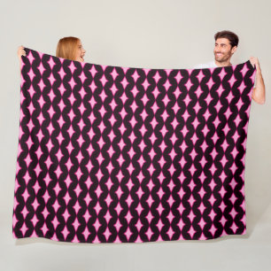 Pink Persian Diamond Princess Plush Pattern Fleecedecke