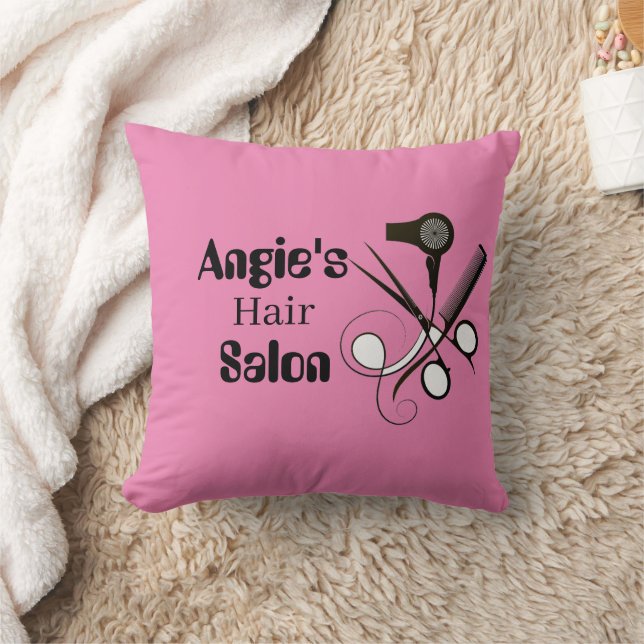 Pink Personalisiert Salonist Throw Kissen (Decke)