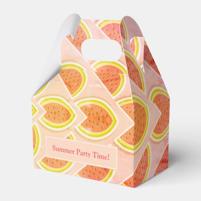 Pink Personalisiert WATERMELON Geschenkschachtel (Vorderseite)