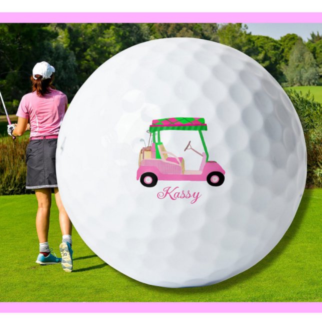 Pink Personalisierte Custom Golf Cups Name Golfball (Von Creator hochgeladen)