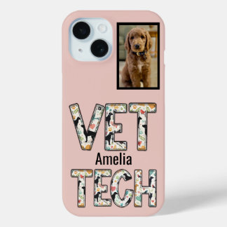 Pink Pet Foto Vet Tech Name Case-Mate iPhone Hülle