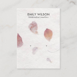 PINK PETAL HANDMADE PAPIER 2 STUDIERENDE ANGABE C VISITENKARTE