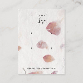 PINK PETAL HANDMADE PAPIER 2 STUDIERENDE ANGABE VISITENKARTE