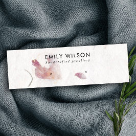 PINK PETAL HANDMADE PAPIER STUD EARRING DISPLAY MINI VISITENKARTE