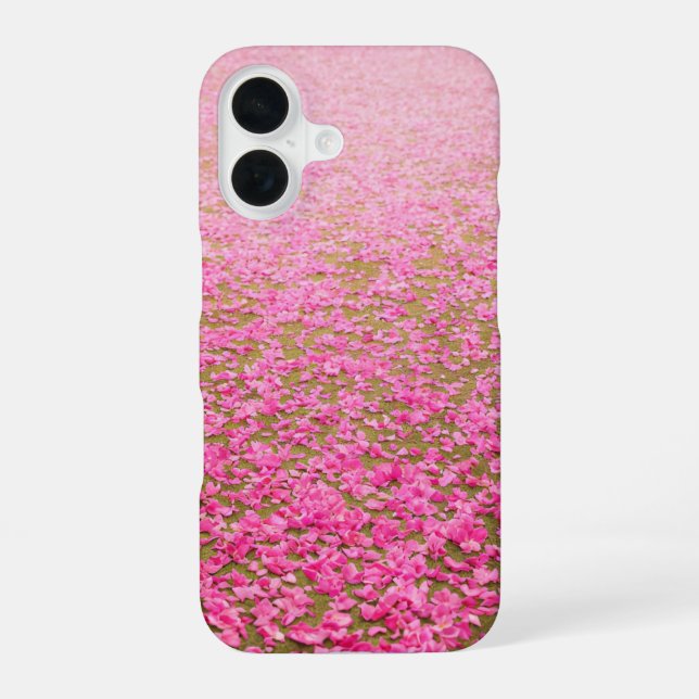 Pink-Petal-Teppich iPhone 16 Hülle (Rückseite)