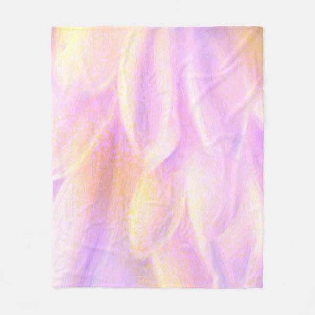 Pink Petals Fleece Blanket (Vorderseite)